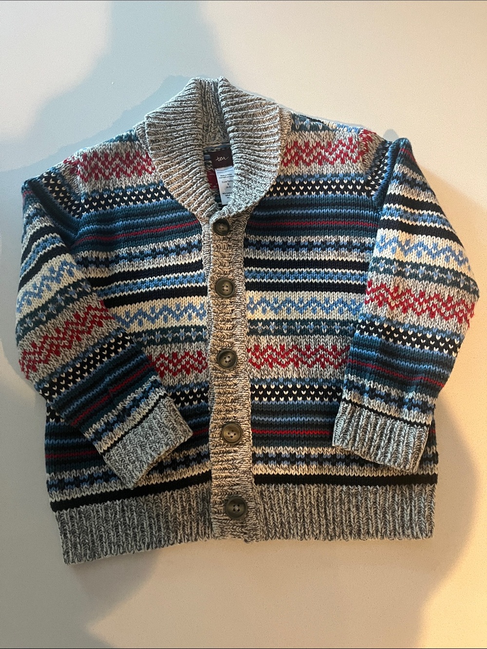Tea Collection Button Down Chunky Cardigan
